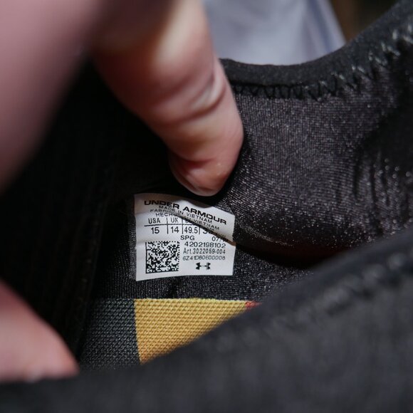 Under Armour Harper 4 Low St Metal Baseball Cleats Mens Size 15 Black/Gold NEW - Picture 9 of 12